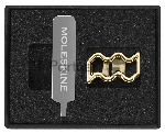 Шильд-символ Moleskine Zodiac Signs Водолей, металл, золотистый, коробка с европодвесом, PINAQUARIUSGOLD, вид 5