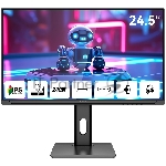 Монитор 24.5" Aiwa MD2510 IPS 1920x1080, 240 Гц, 1 мс, 16:9, 350 кд/м², 2xHDMI 2.0, 2xDP 1.2, 3.5 Jack, динамики (2x3 Вт), FreeSync, G-Sync, черный