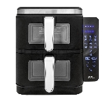 Аэрогриль JVC JK-MB105 черный, 3400 Вт, 12 л, сенсор, 10 программ