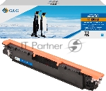 Картридж лазерный G&G GG-CE311A (CE311A) голубой (1000 стр.) для HP LaserJet Pro MFP M175nw/CP1025/1025nw/M275 MFP, LBP7010/7018C