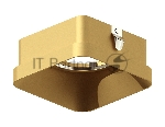 Насадка для корпуса светильника N7704 SGD золото песок 70*70*H35mm Out10mm MR16