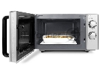 Микроволновая печь CASO MG 20 Ecostyle Ceramic серебристый/черный, 20 л, 700 Вт, переключатели - поворотный механизм, вид 8
