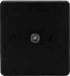 Розетка телевизионная Kranz ROUND TV с/у оникс