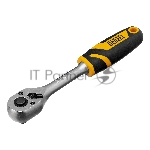 Ключ-трещотка Denzel 3/8", 90 зубьев, с быстрым сбросом, CrV