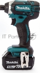 Гайковерт аккумуляторный MAKITA DTD152RMEуд 18В 2х4Ач LI-ION 0-3500об/м 1/4'' 1.3кг 165Нм