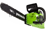 Цепная пила аккумуляторная (2005807UA) GreenWorks GD40CS18, 40V, 40 см, бесщеточная, 1,8 КВТ, с АКБ 2АЧ и ЗУ