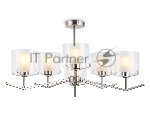 Люстра Ambrella light LH57002/6 SN/FR никель/белый матовый E14/6 max 40W D850*420