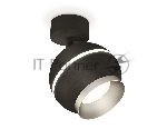 Комплект поворотного светильника Ambrella light XM1102003 SBK/MCH черный песок/хром матовый MR16 GU5.3 LED 3W 4200K (A2210, C1102, N7033)