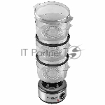 Пароварка Endever Vita-173 черный/стальной, 6 л, ярусы - 3, 800 Вт, механическое
