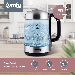 Чайник электрический Domfy DSM-EK401 1.8л. 2200Вт черный/прозрачный (корпус: стекло), вид 29