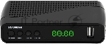 Приставка для цифрового ТВ Hyundai H-DVB500 черный, DVB-T2, DVB-T, DVB-C, HDMI, USB 2.0 х2