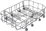 Посудомоечная машина Vitek VT-DF415, белый, 45 см, 9 компл., сушка конденсационная, 49 дБ, класс A+, вид 4