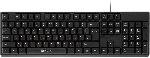 Клавиатура Oklick 100M HW3 проводная, USB Type-A, чёрный