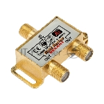 Делитель  ТВ "краб" x 2 + 3шт. F   "BOX"  5-1000 МГц  "GOLD"   Rexant