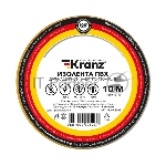 Изолента ПВХ Kranz 0.13х15 мм, 10 м, желтая (10 шт./уп.)