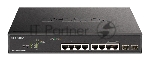 Коммутатор D-Link DGS-1100-10MPPV2/A3A, 8×1 Гбит/с + 2×1 Гбит/с SFP, настраиваемый