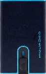 Чехол для кредитных карт Piquadro Blue Square PP4825B2BLR/BLU2, натур.кожа, темно-синий