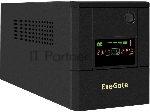 Источник бесперебойного питания ExeGate Smart LB-2200.LCD.AVR.4SH / 2200 ВА / 1300 Вт / 4 x CEE 7 (евророзетка)