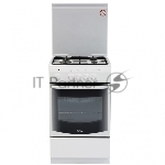 Плита комбинированная De Luxe 5040.21ГЭ (КР) ЧР белый, конфорок 4 шт, духовка 43 л, 50 см x 85 см x 50 см