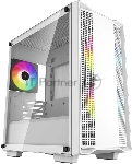 Компьютерный корпус DeepCool CC360 WH ARGb (R-CC360-WHAPM3-G-1) (mATX, без БП, 2xUSB, с окном)