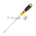 Крестовая отвертка Deli DL633150 PH0x150мм CR-V, Двухкомпонентная ручка. Хромированная.