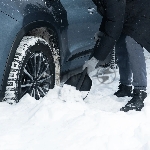 Лопата автомобильная Denzel 230х290х690мм, сверхпрочный полиамид, вид 3