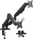 Кронштейн для мониторов Cactus CS-VM-MG-82-BK черный/белый 17"-32" макс.9кг настольный поворот и наклон