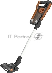 Пылесос вертикальный Blackton Bt VCA1401B оранжевый, питание от аккумулятора, 25 Вт, уборка сухая, пылесборник 0.6 л, работа от АКБ max 40 мин