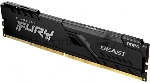 Оперативная память Kingston Fury Beast, DDR4, 16GB (1x16GB), 3200MHz, CL16, DIMM, с радиатором, черный