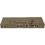 Коммутатор IP-COM F1126P-24-250W, 24×100 Мбит/с PoE + 1×1 Гбит/с + 1×1 Гбит/с Комбо (RJ45/SFP), неуправляемый