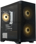 Компьютерный корпус без блока питания HSPD M320, Mesh Mini-tower, черный, slide TG, 0.45 SPCC, 2x140мм ARGb+1x120мм ARGb mATX, mITX 160/340/184мм 2x2.5", 2x3.5", 4xPCI 2xUSB-A 3.0, 1xUSB-A 1.0 390x200x385мм