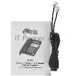 Телефон проводной Ritmix RT-495 черный, вид 6