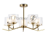 Светильник Ambrella light LH57007/5 BS/FR латунь/белый матовый E14/5 max 40W D690*390