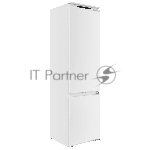 Встраиваемый холодильник Maunfeld MBF193NFFWGR Inverter белый двухкамерный 225/57 л морозилка снизу, NoFrost