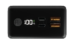 Внешний аккумулятор OLMIO QX-30, 30000mAh, 22.5W, QuickCharge3.0/PowerDelivery, LCD, графитовый, вид 3
