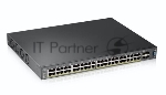 Коммутатор ZyXEL XGS2210-52HP, 48×1 Гбит/с + 4×10 Гбит/с SFP+, управляемый, вид 5