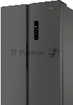 Холодильник Weissgauff WSBS 500 Inverter NoFrost Dark Grey двухкамерный 270/180л морозилка слева, No Frost, Side by Side, вид 35