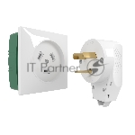 W1189201/ Комплект: розетка с вилкой для электроплиты 32А 250В, коробка в стену (белый)