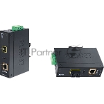 Индустриальный медиа конвертер IGTP-805AT IP30 Industrial 10/100/1000Base-T to Gigabit SFP Converter with 802.3at POE+ (-40 to 75C)