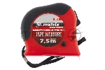 Рулетка Matrix Double fixation, 7,5 м х 25 мм, обрезиненный корпус, двойная плавная фиксация