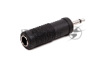 Переходник моно Jack 1/4" (F) - моно Jack 1/8 (M) FORCE CFC-001 пластик черного цвета