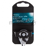 Ключ телескопический Gross 14074 трещоточный 1/4", 150-200 мм, CrV, хромир., 2-х комп. рукоятка