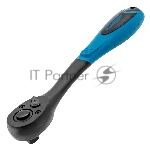 Ключ-трещотка GROSS 140821/2", 72 зуба, Comfort, с быстрым сбросом, CrV, 2-х комп. Рукоятка