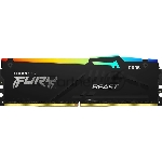 Оперативная память Kingston Fury Beast, DDR5, 32Gb (1x32Gb), 6000MHz, CL30, DIMM, с радиатором, RGb, черный