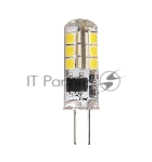Лампа светодиодная JazzWay PLED-G4 3Вт капсульная 2700К теплый белый G4 200лм 220-230В