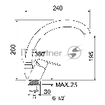 Смеситель для кухни SL132-011F ø35