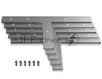 Соединитель Т для алюминиевого профиля GP8055 SL серебро 100x55x1.55