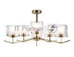 Люстра Ambrella light LH57008/6 BS/FR латунь/белый матовый E14/6 max 40W D850*420