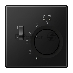 Накладка регулятора теплого пола JUNG LS990 черный матовый (мех. FTR231)