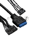 Компьютерный корпус Miditower ExeGate CP-606U-AB500 (ATX, AB500 с вент. 8см, 1хUSB/1хUSB 3.0, аудио)